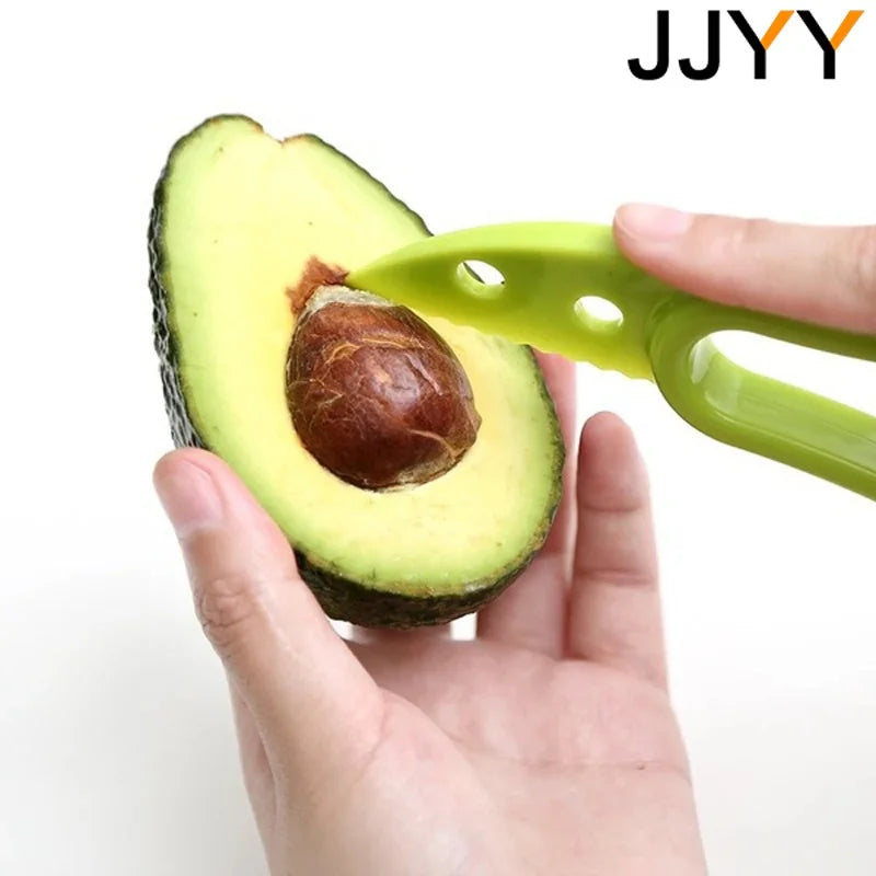 Cortador de Aguacate 3 en 1 — Rebana, Deshuesa y Pela