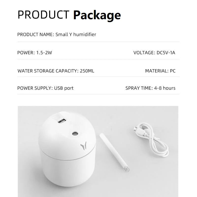 250ml Mini Humidificador RGB New Humidifier.