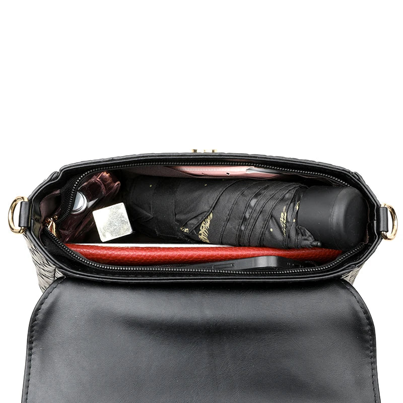 Bolso Retro Solapa Tejido