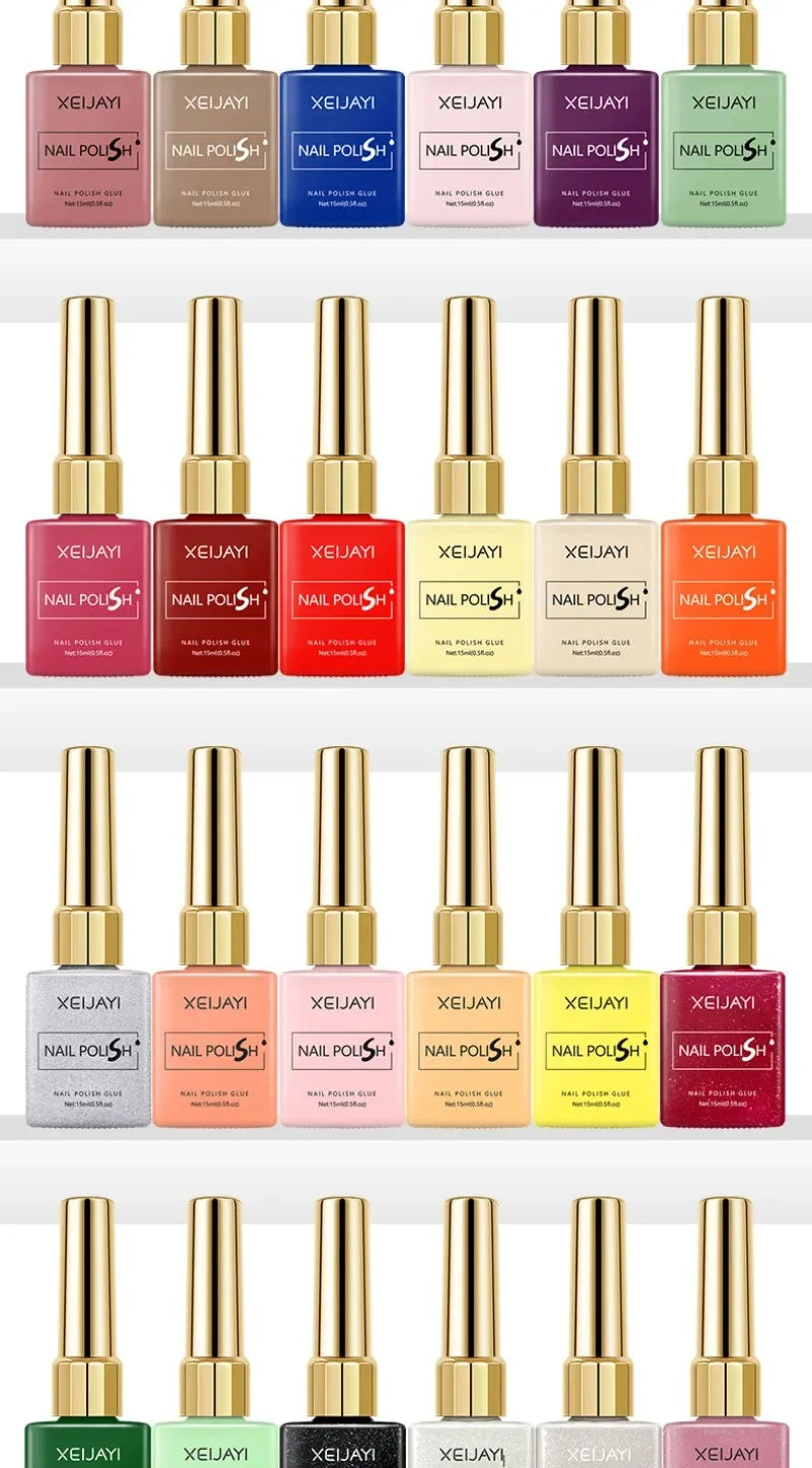 Esmalte Gel Semipermanente Multicolor – Efecto Hielo/Transparente.