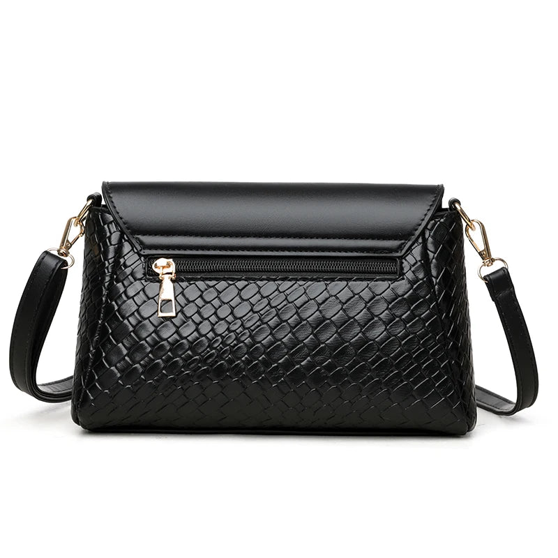 Bolso Retro Solapa Tejido