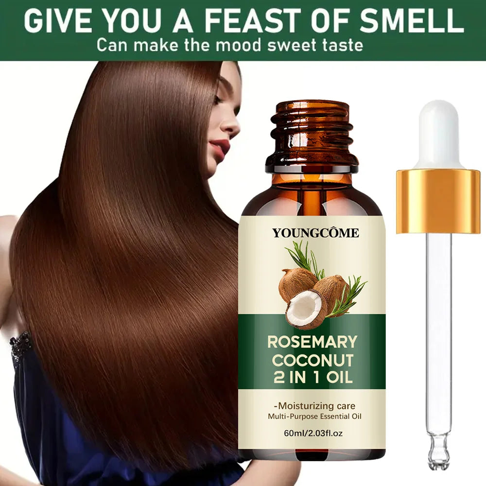 Aceite de Romero y Coco 2 en 1 para Cabello