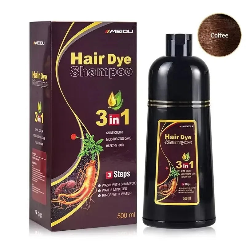 "Shampoo Tinte Instantáneo 3en1 Cubre Canas"