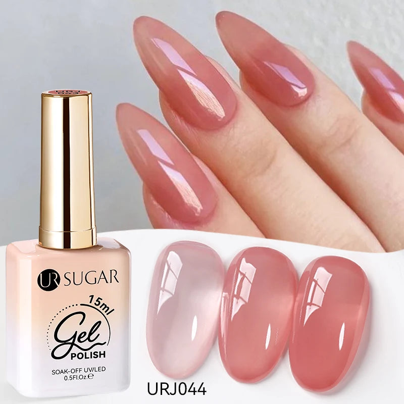 Esmalte Gel Semipermanente Jelly Nude — Set de Colores Nude