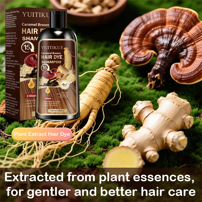"Shampoo Tinte Caramelo 4en1 - Color y Nutrición Profunda