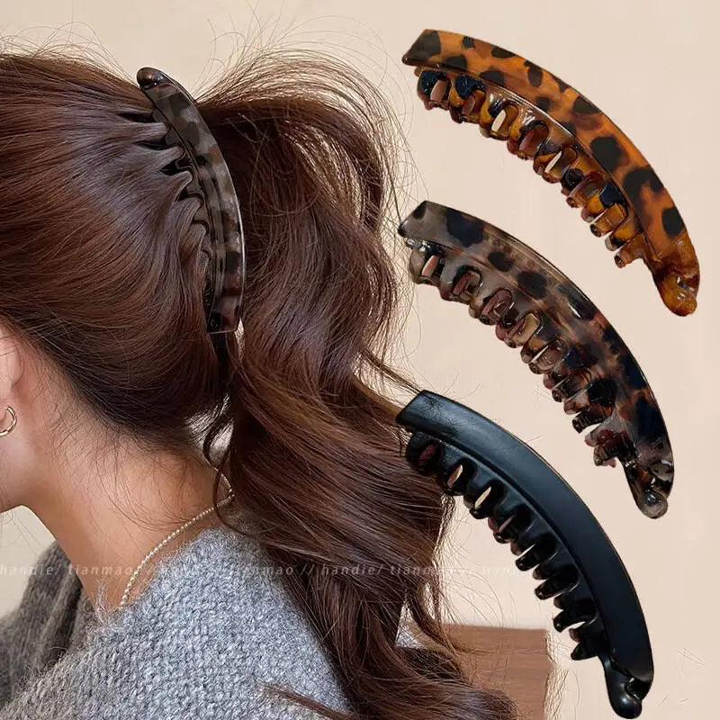 Broches Clip Grande para Cabello – Diseño Animal Print