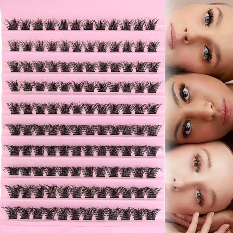 Kit de Pestañas DIY Profesional – Extensión de Pestañas Individuales en Racimo, Mirada Intensa y Natural al Instante, Fácil de Aplicar Tú Misma en Casa Sin Salón, Incluye Pegamento de Larga Duración, Sellador, Pinzas de Precisión y Removedor