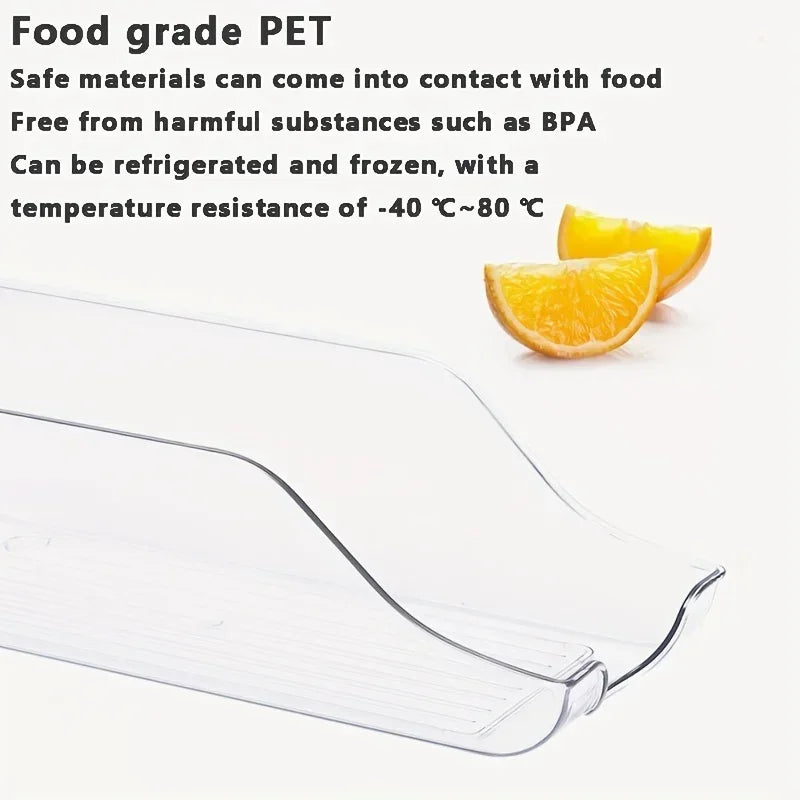 Organizador de Latas para Refrigerador — Cesta Apilable para Bebidas y Despensa
