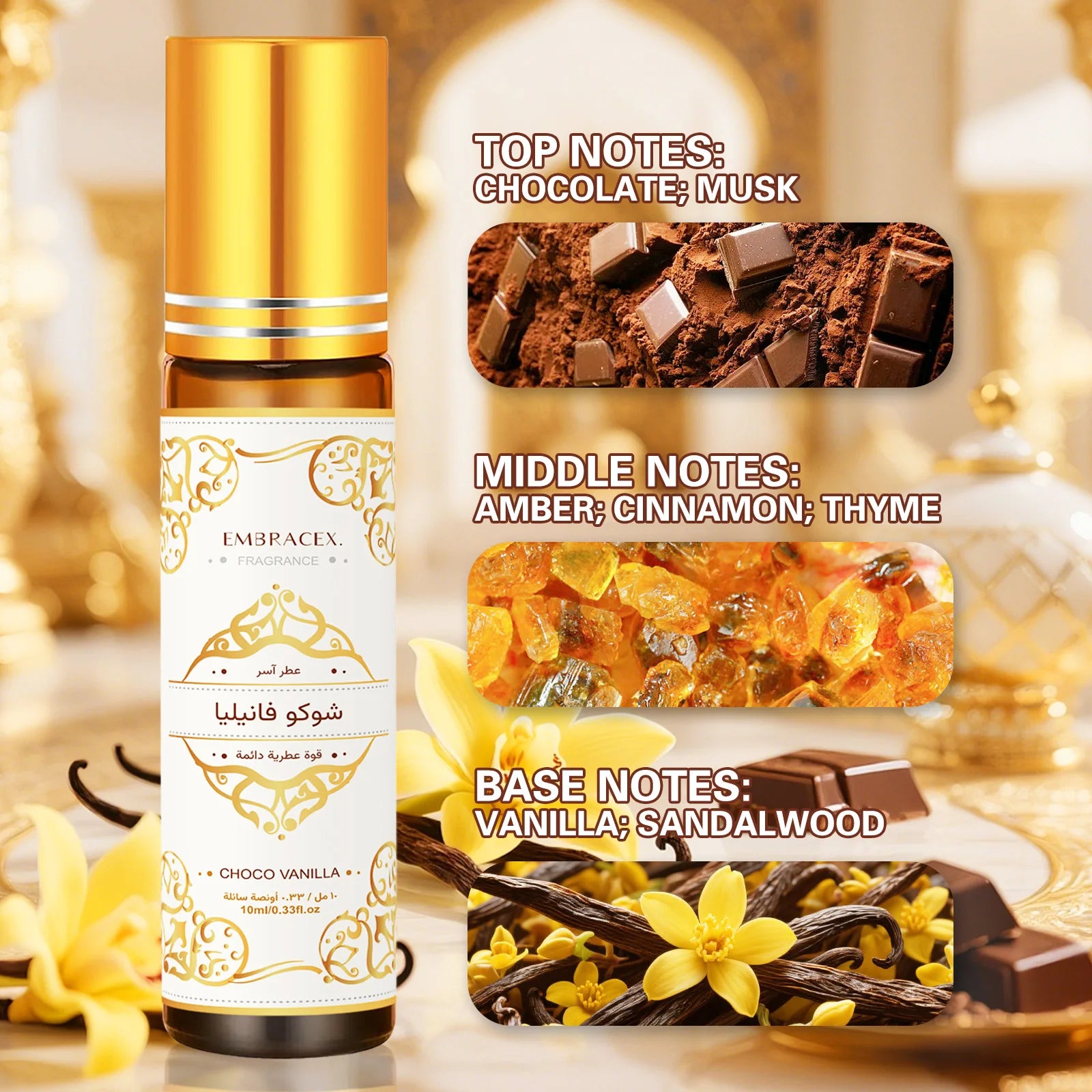 Perfume Roller Choco Vainilla 10ml