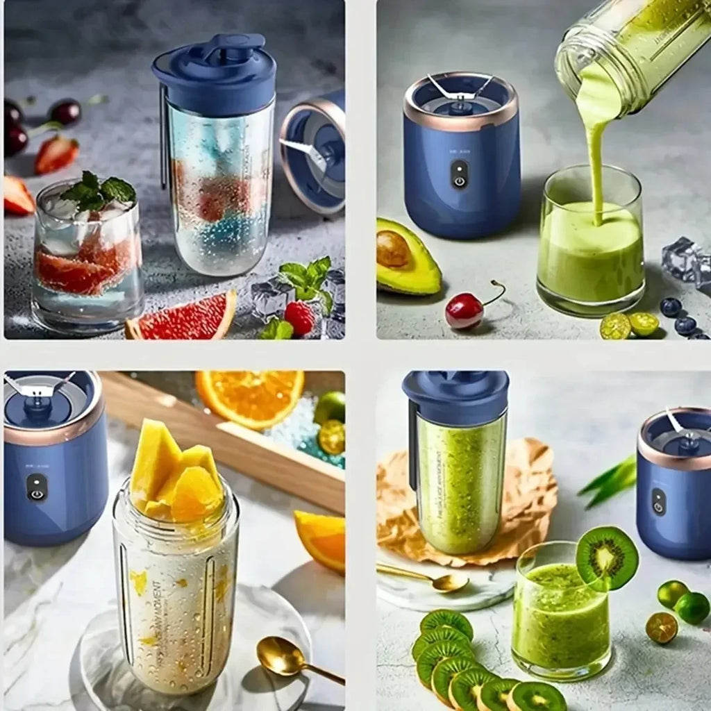 Licuadora Portátil USB 400ml — Mini Mezcladora Recargable para Smoothies