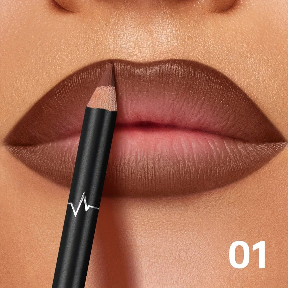 Delineador de Labios Mate Impermeable Pudaier | Larga Duración y Alta Precisión.