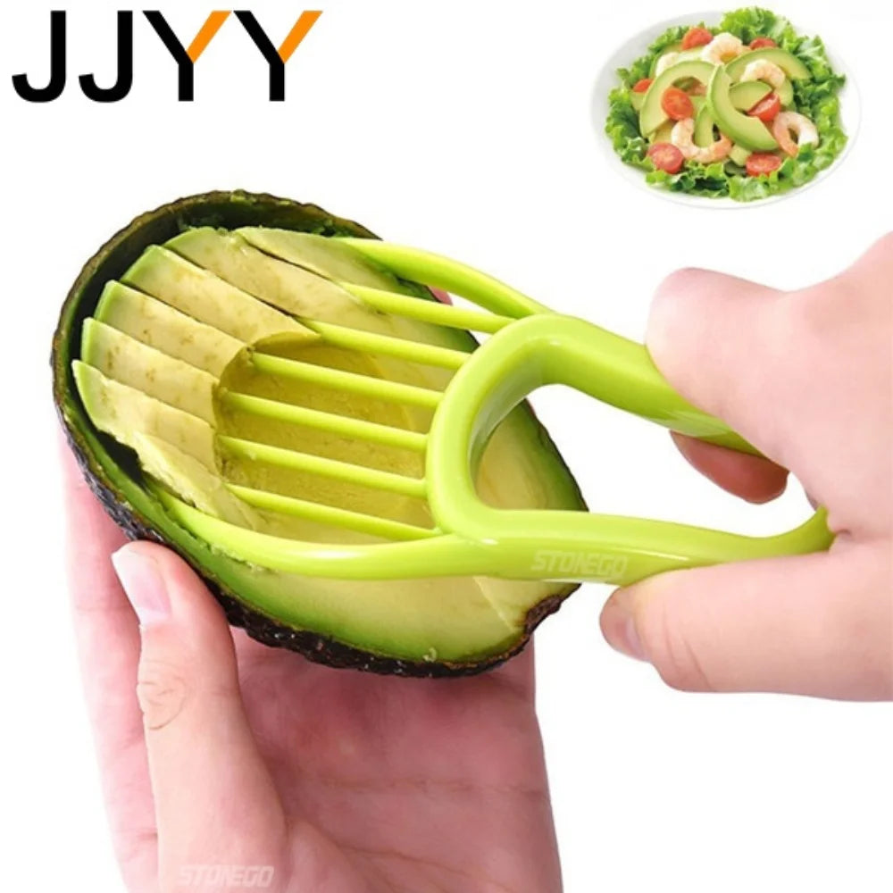 Cortador de Aguacate 3 en 1 — Rebana, Deshuesa y Pela