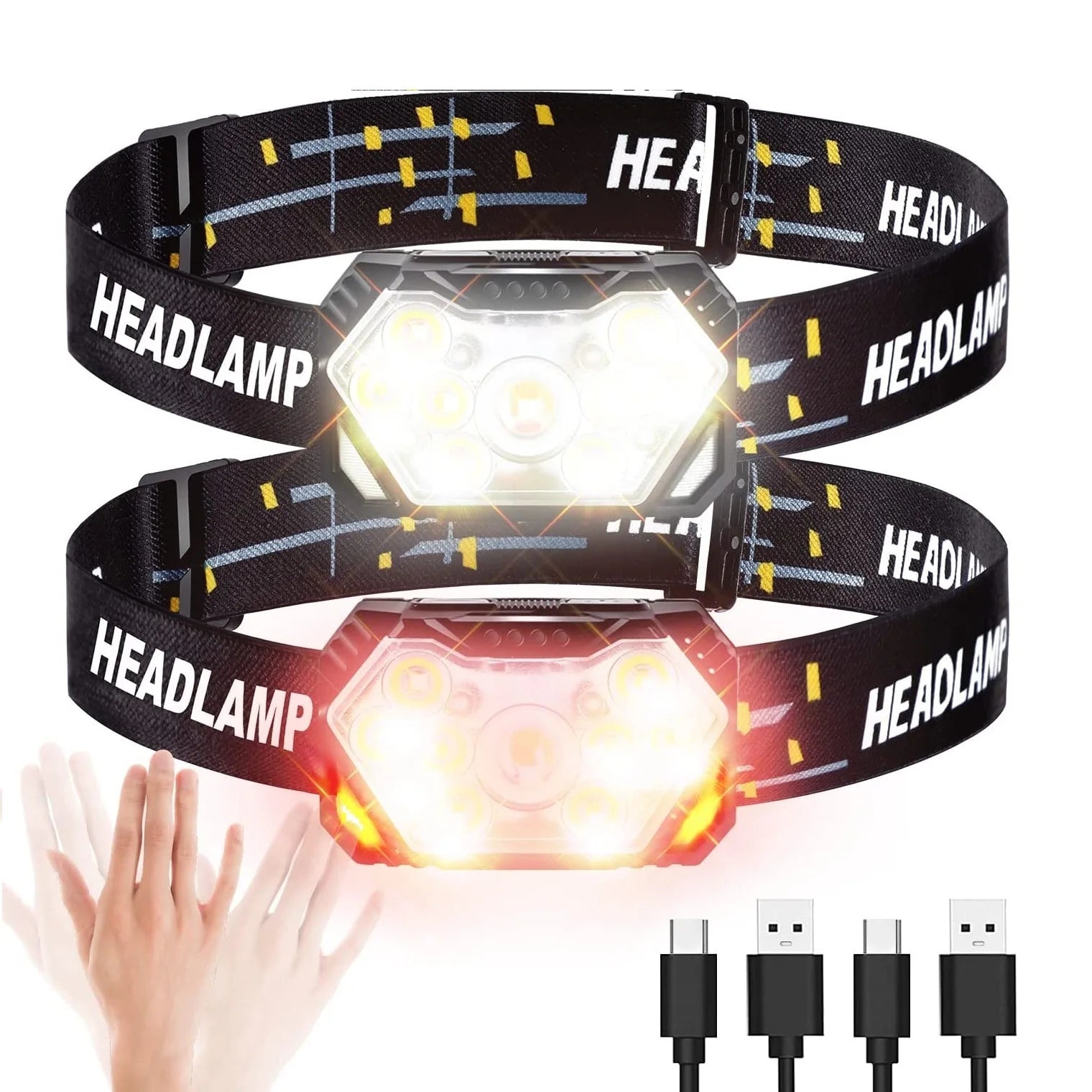 Linterna Frontal Recargable LED.