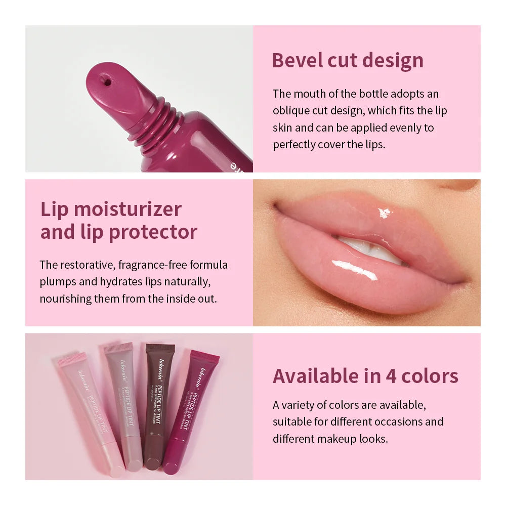 Lip Gloss Efecto Espejo Hidratante – Brillo Labial con Colágeno.