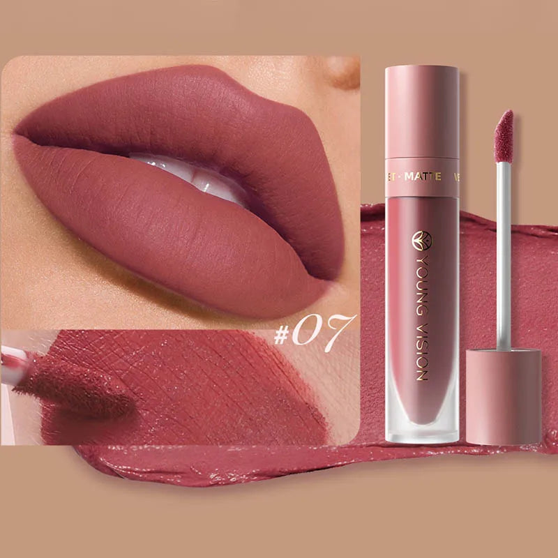 Labial Líquido Mate DUNUF 8 Colores.