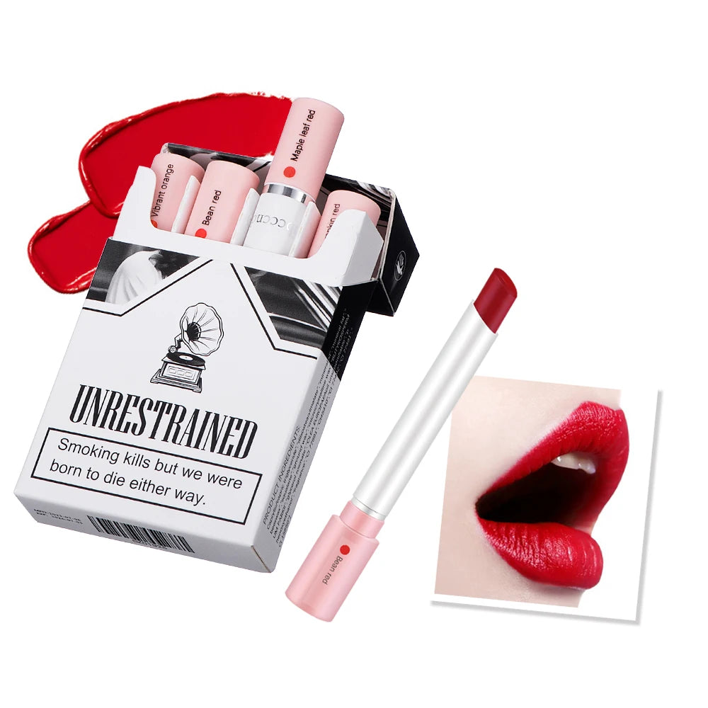 Set de 4 Labiales Mate Larga Duración – Resistente al Agua