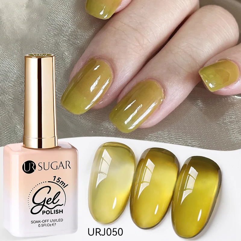 Esmalte Gel Semipermanente Jelly Nude — Set de Colores Nude