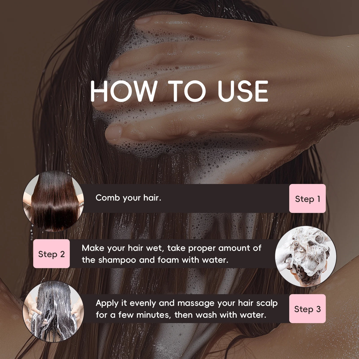 "Shampoo Sakura Reparador Anti-Frizz"