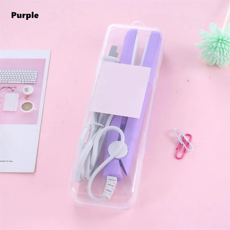 Mini Plancha Alisadora y Rizadora 2 en 1 – Cerámica, Doble Función, Control de Temperatura