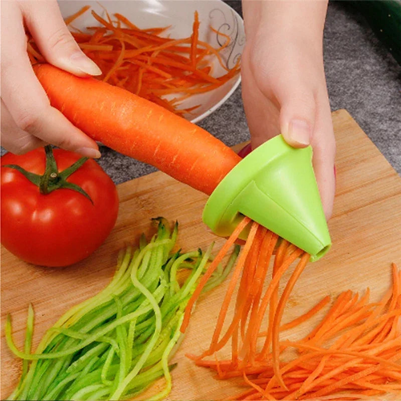Cortador Espiral de Verduras 3 en 1 — Pelador, Rallador y Espiralizador