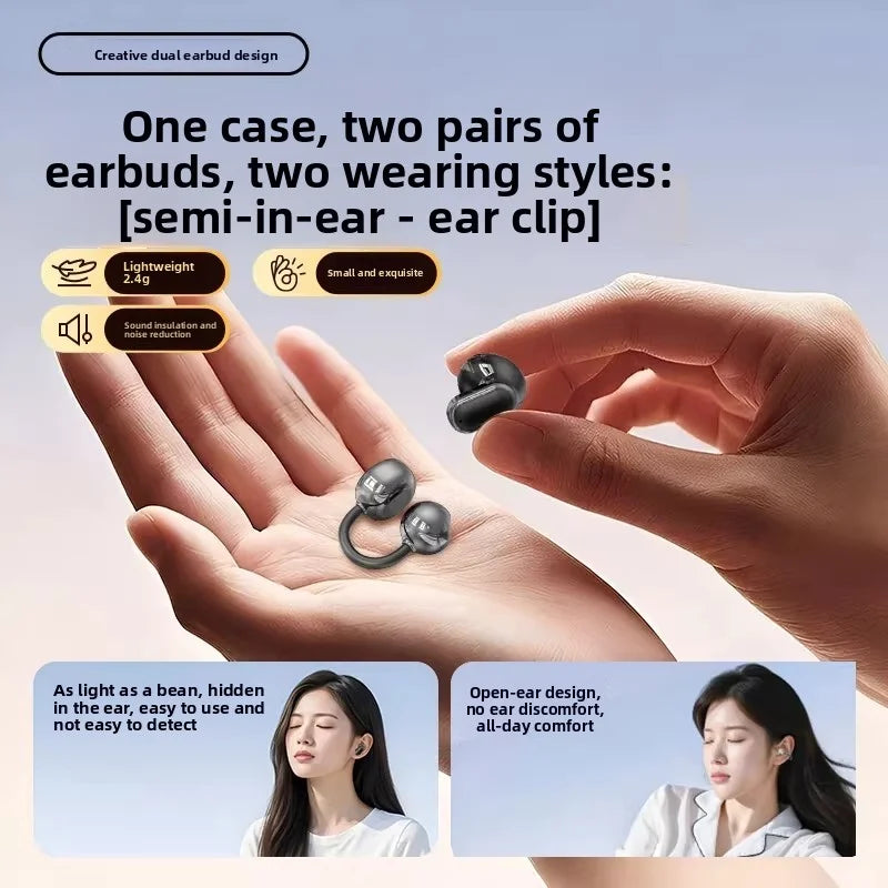 Audífonos Bluetooth con Estuche de Carga — Larga Duración