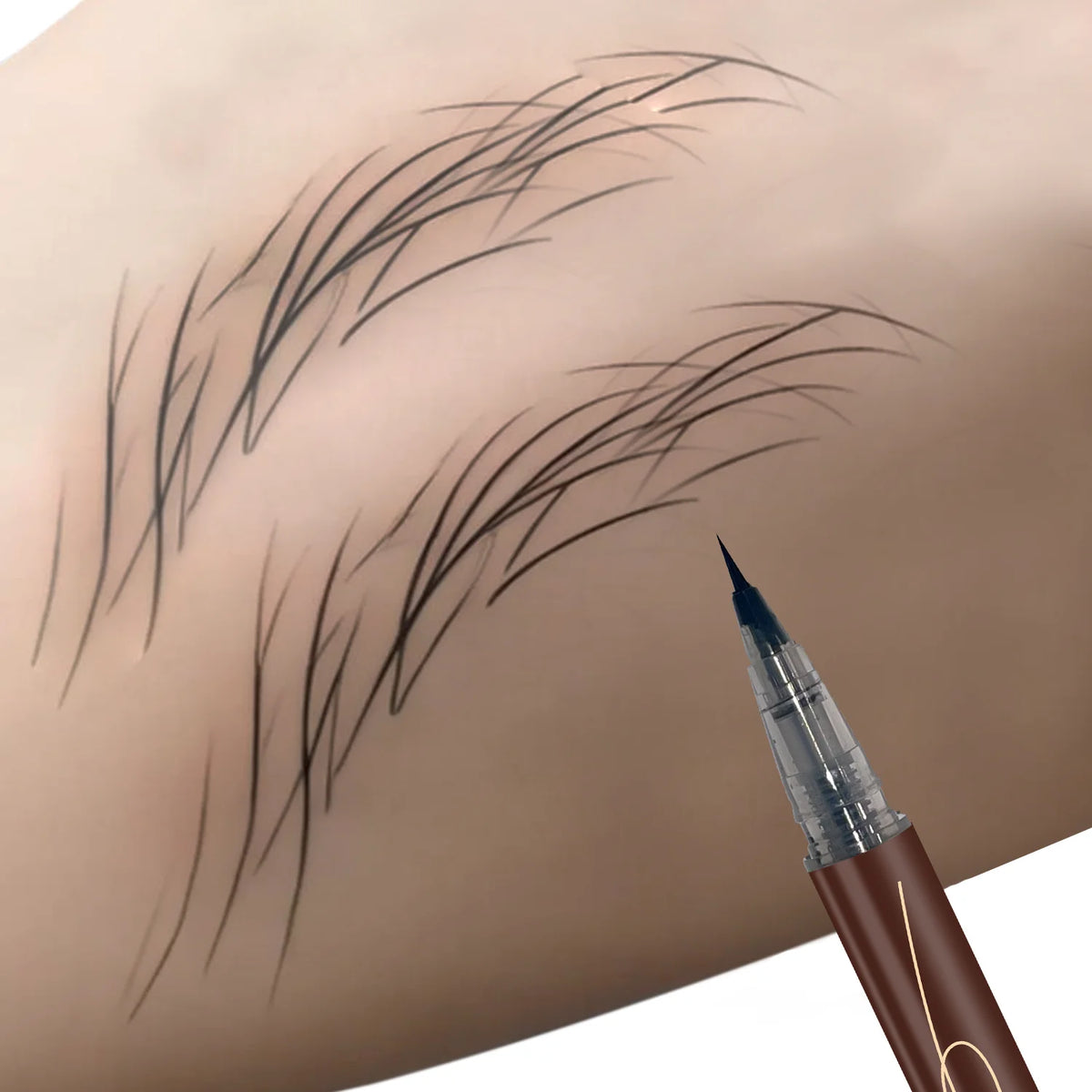 Delineador de Cejas Ultra-Fino Doble Uso – Efecto Microblading, Resistente al Agua