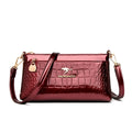 Bolso Crossbody Piel Croco Elegante