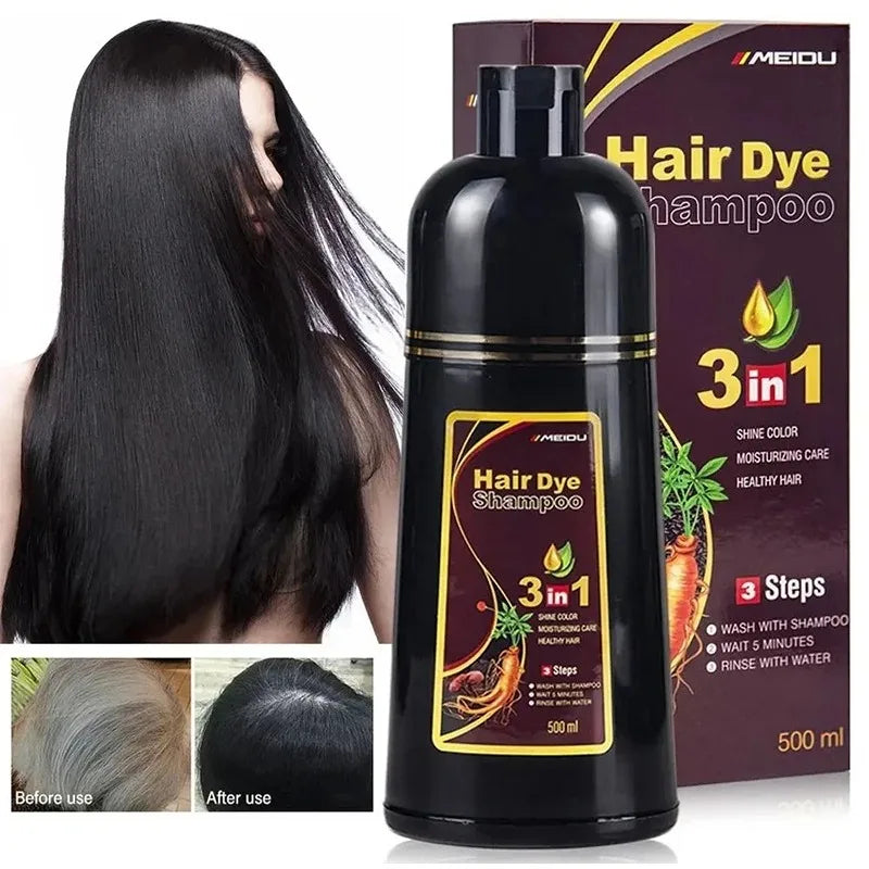 "Shampoo Tinte Instantáneo 3en1 Cubre Canas"