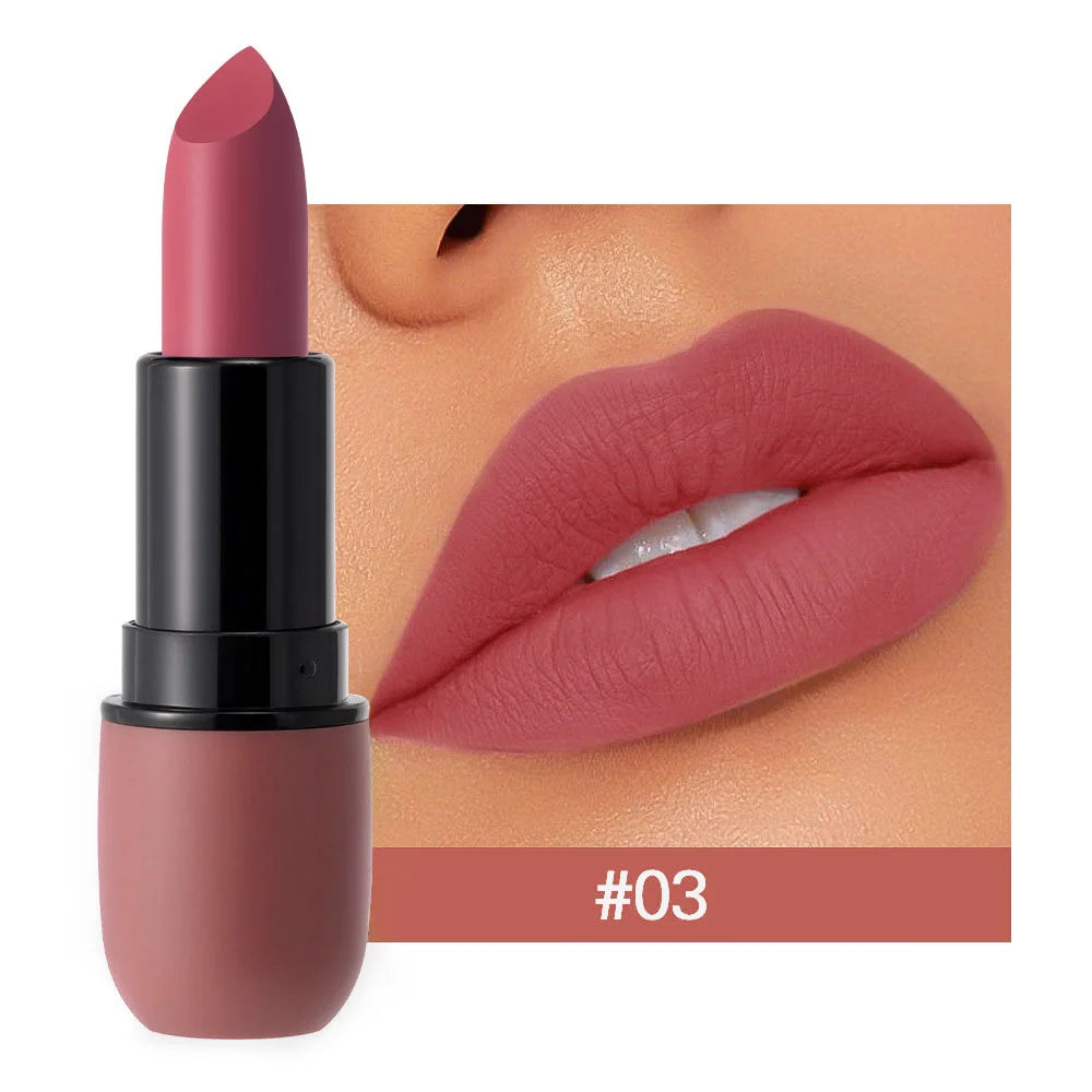 Labial Mate 6 Colores Ultra Suave