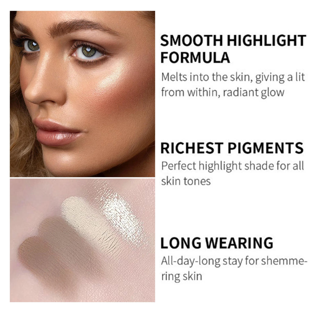 Paleta de Contorno Facial 3D en 4 Tonos – Iluminación y Definición Duradera