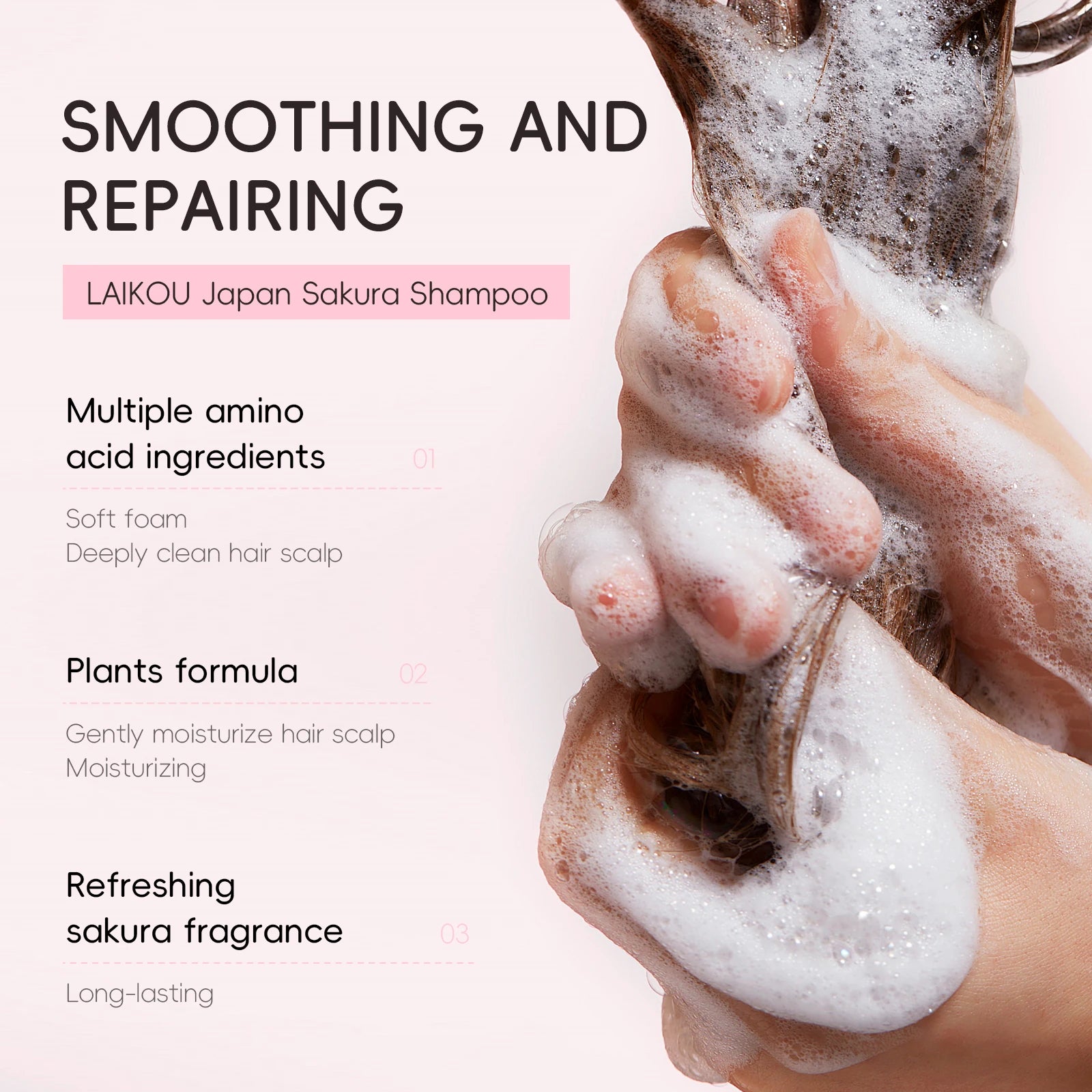 "Shampoo Sakura Reparador Anti-Frizz"