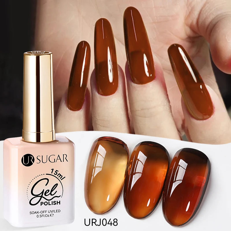 Esmalte Gel Semipermanente Jelly Nude — Set de Colores Nude
