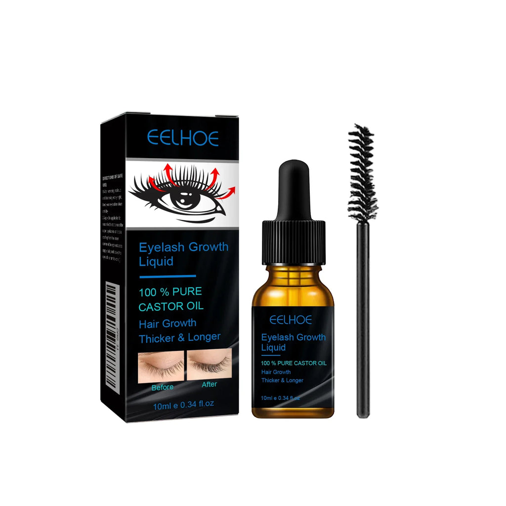 Sérum de Crecimiento para Pestañas y Cejas con Aceite de Ricino 100% Puro