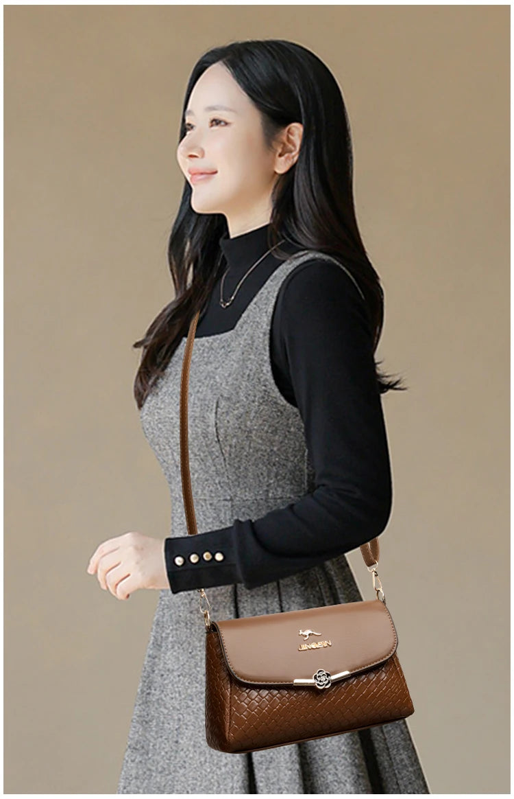 Bolso Retro Solapa Tejido