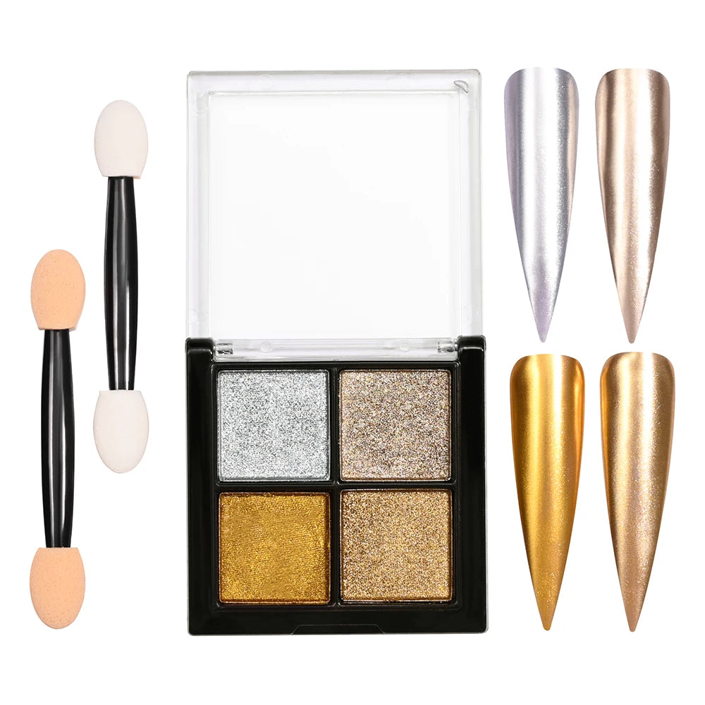 Paleta de Pigmentos 40 Colores – Efecto Degradado para Uñas
