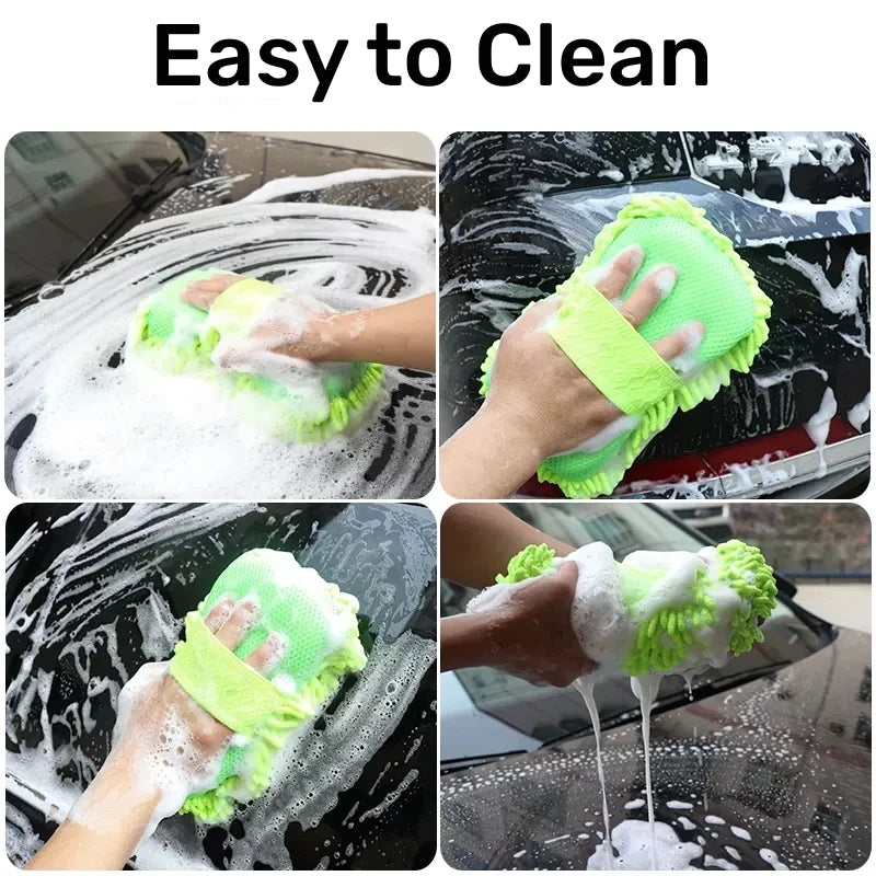 Guante Esponja Microfibra para Lavado de Auto