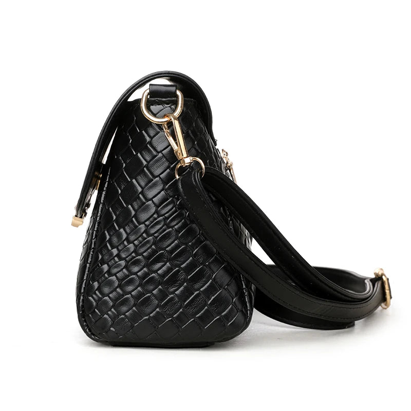 Bolso Retro Solapa Tejido