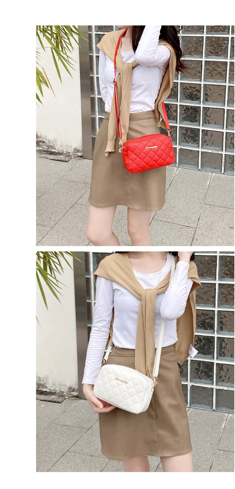 Bolso Acolchado Mini Crossbody