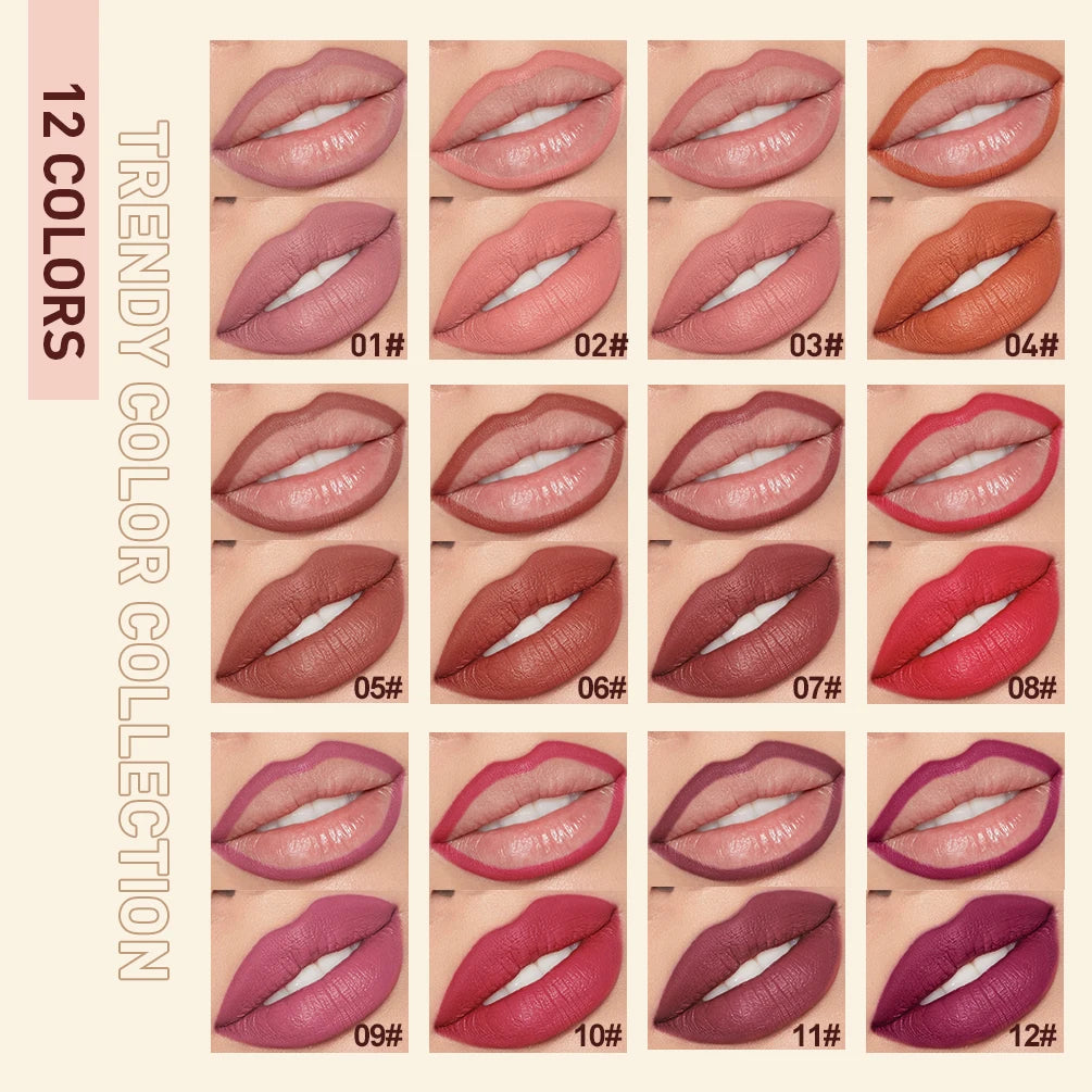 Set Lipliner + Labial Mate Nude QIBEST.
