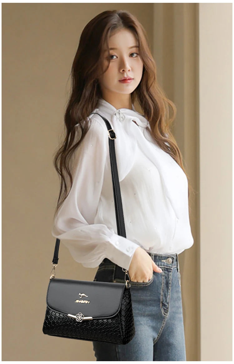 Bolso Retro Solapa Tejido