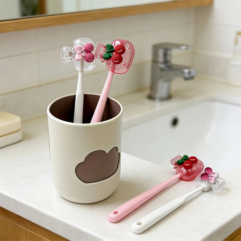 Funda de Viaje para Cepillo de Dientes Antibacterial – Cereza