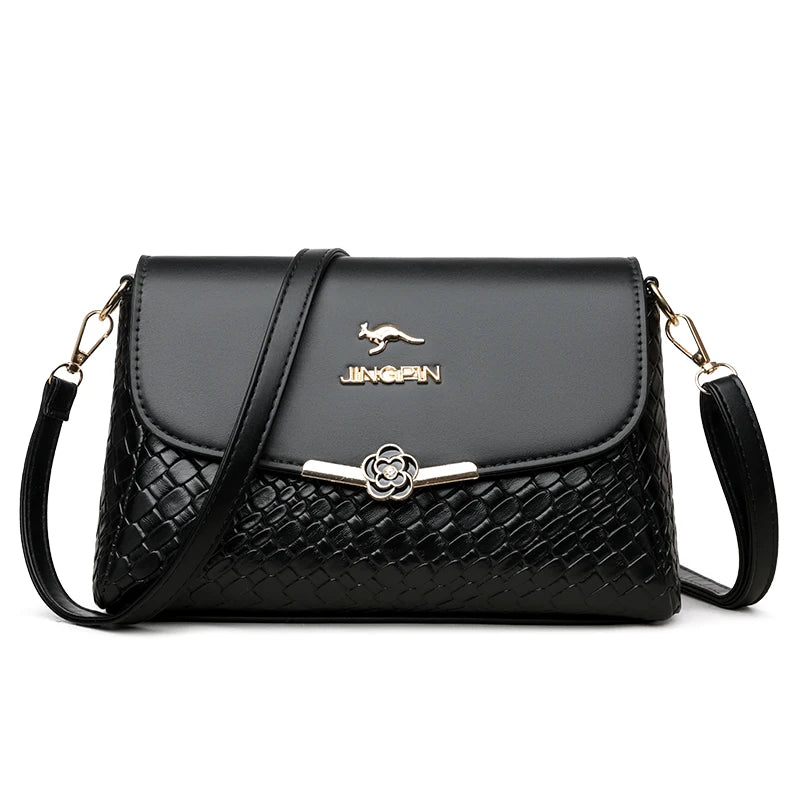 Bolso Retro Solapa Tejido