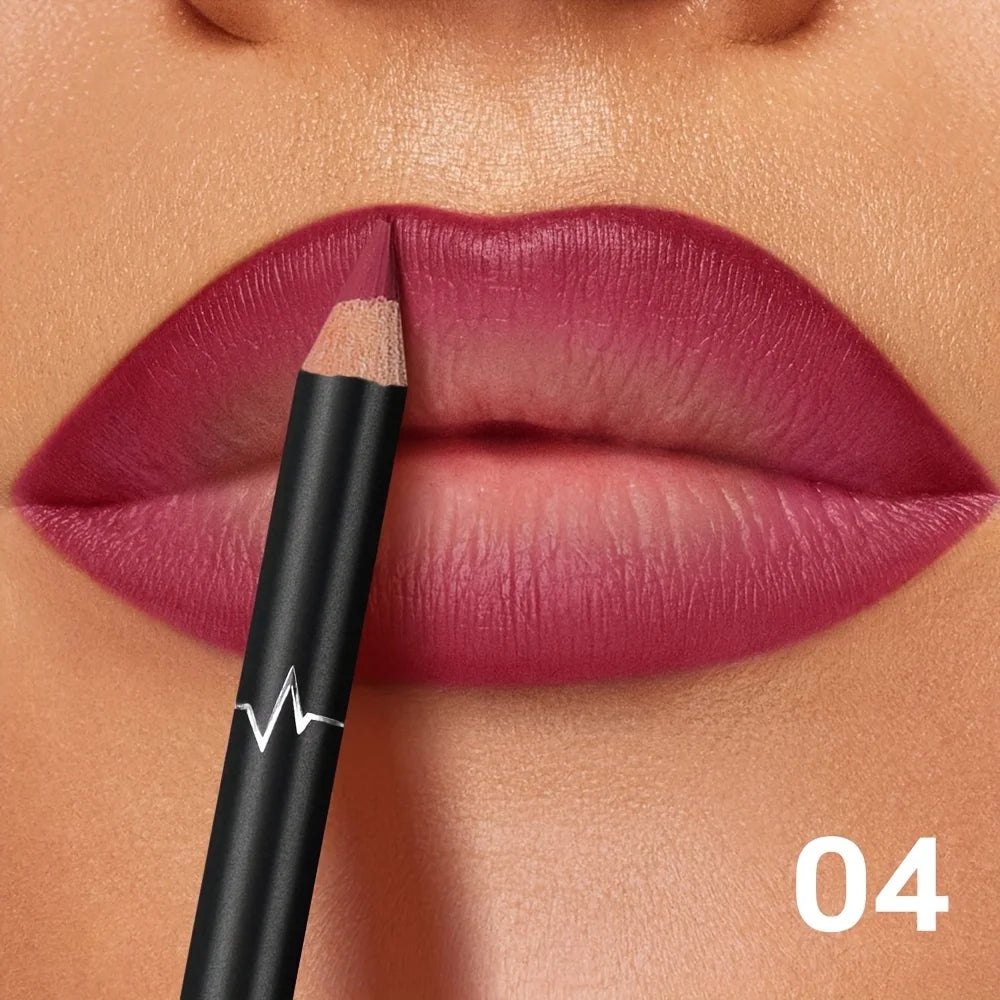 Delineador de Labios Mate Impermeable Pudaier | Larga Duración y Alta Precisión.