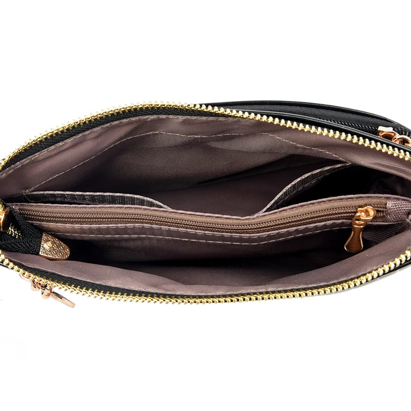 Bolso Crossbody Piel Croco Elegante