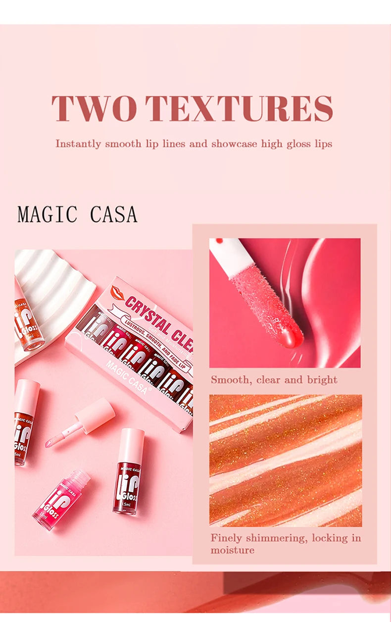 Set 6 pzs Lip Oil Hidratante Jelly