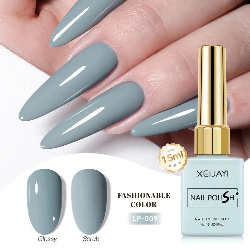 Esmalte Gel Semipermanente Multicolor – Efecto Hielo/Transparente.