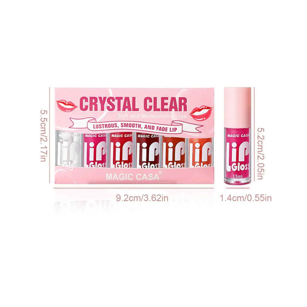 Set 6 pzs Lip Oil Hidratante Jelly