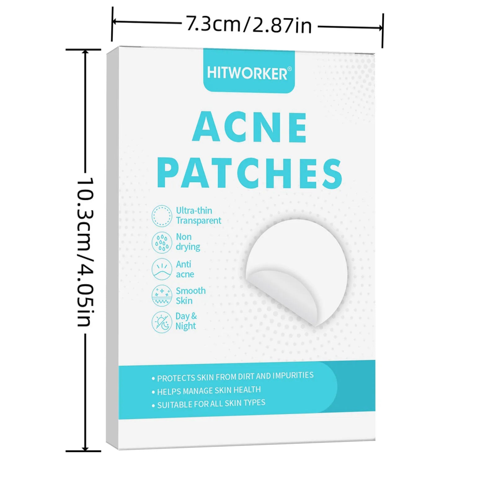Parches Anti-Acné HITWORKER – Puntos Absorbentes de Hidrocoloide