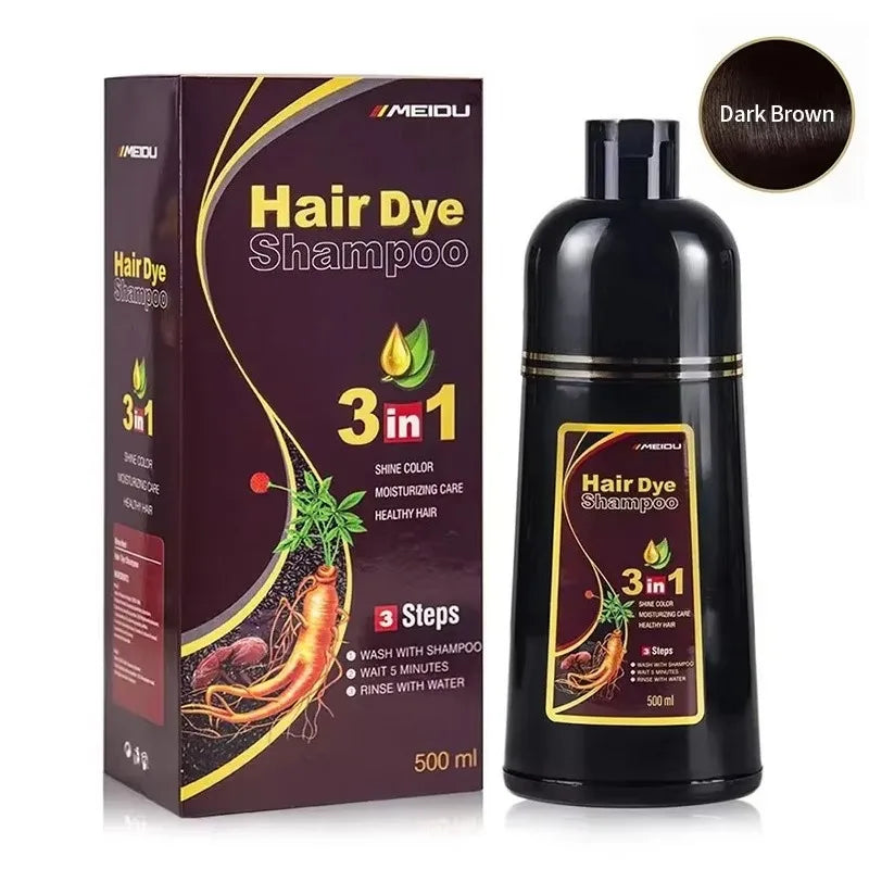 "Shampoo Tinte Instantáneo 3en1 Cubre Canas"