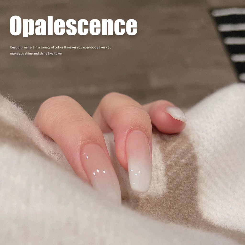 Esmalte Gel Blanco Lechoso Efecto Pudín – Color UV Puro, para Uñas Profesionales y DIY 15ml